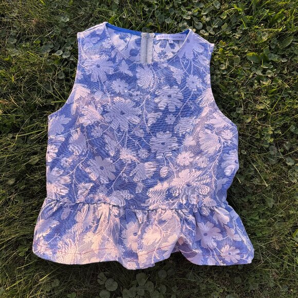 English Factory Peplum Floral Top - Picture 1 of 3